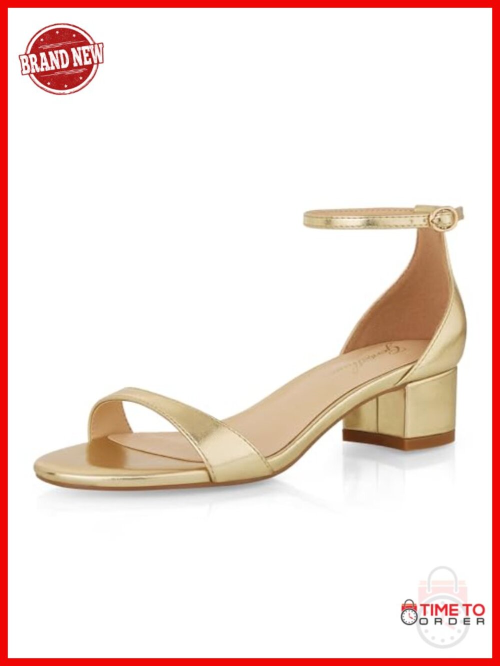 Women's Chunky Low Block Heel 2 Inch Open Toe Ankle Strap Sandals Comfortable